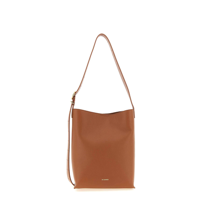 Cannolo Small Shoulder Bag Leather Brown - Image 2