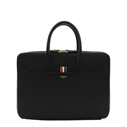 Black Double Brass Zipper Bag - Image 2