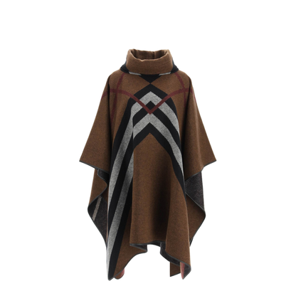 Chevron Check Poncho - Image 1