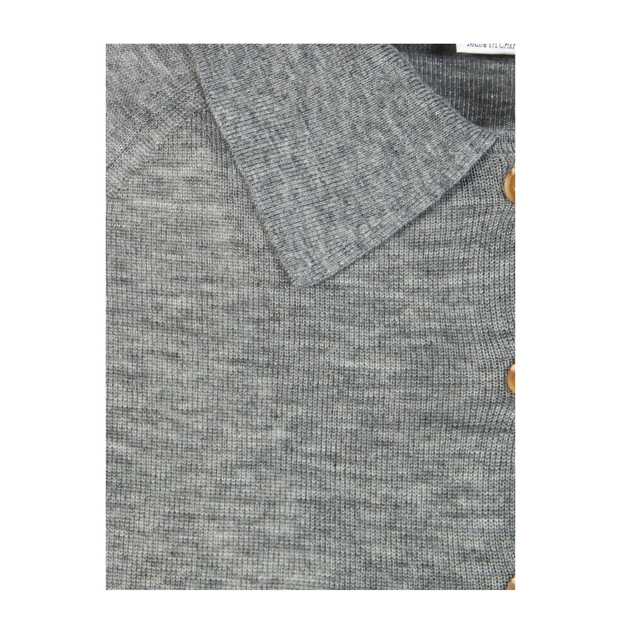 Lightweight Fine Gauge Knitted Polo Top - Image 8
