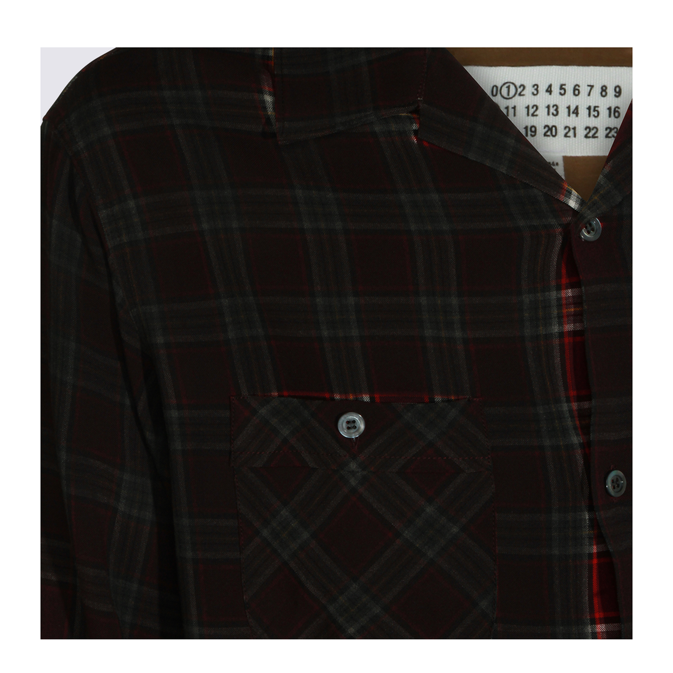 Red Gradient Check Shirt - Image 6