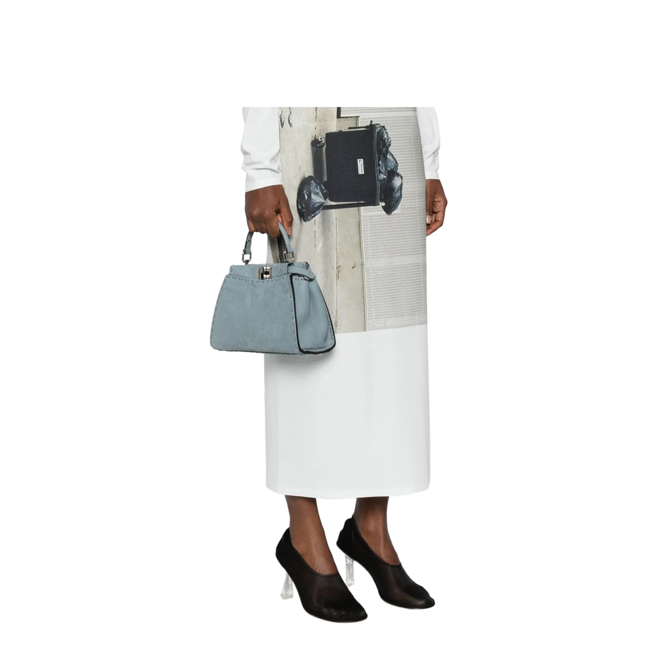 Peekaboo Iseeu Mini Suede Bag - Image 2
