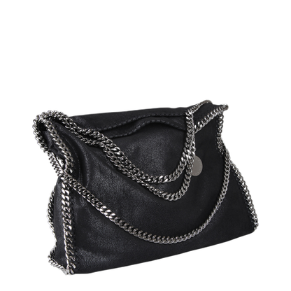 Falabella Fold-Over Shaggy Deer Tote Bag - Black - Image 10