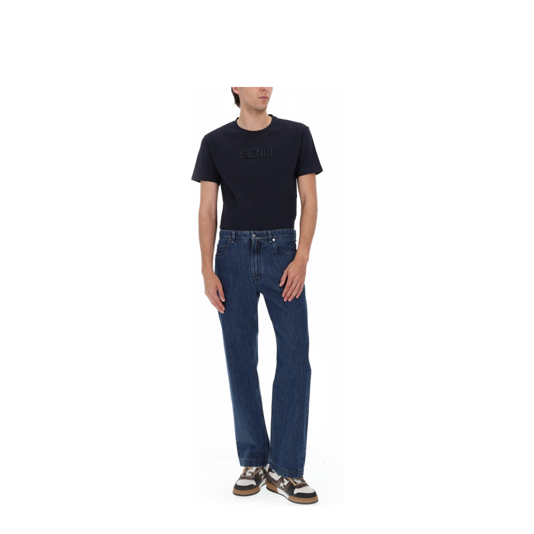 Blue Straight-Cut Jeans - Image 2