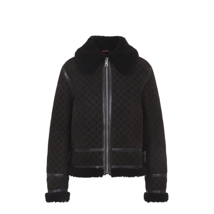 Chocolate Shearling Jacket - Image 2