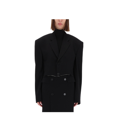 Single Breasted Cut Off Jacket - Image 1