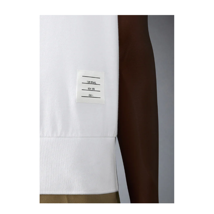 GARMENT DYED SHORT SLEEVE RIB CUFF TEE IN MED WEIGHT JERSEY W/ OVERDYED 4 BAR - Image 5
