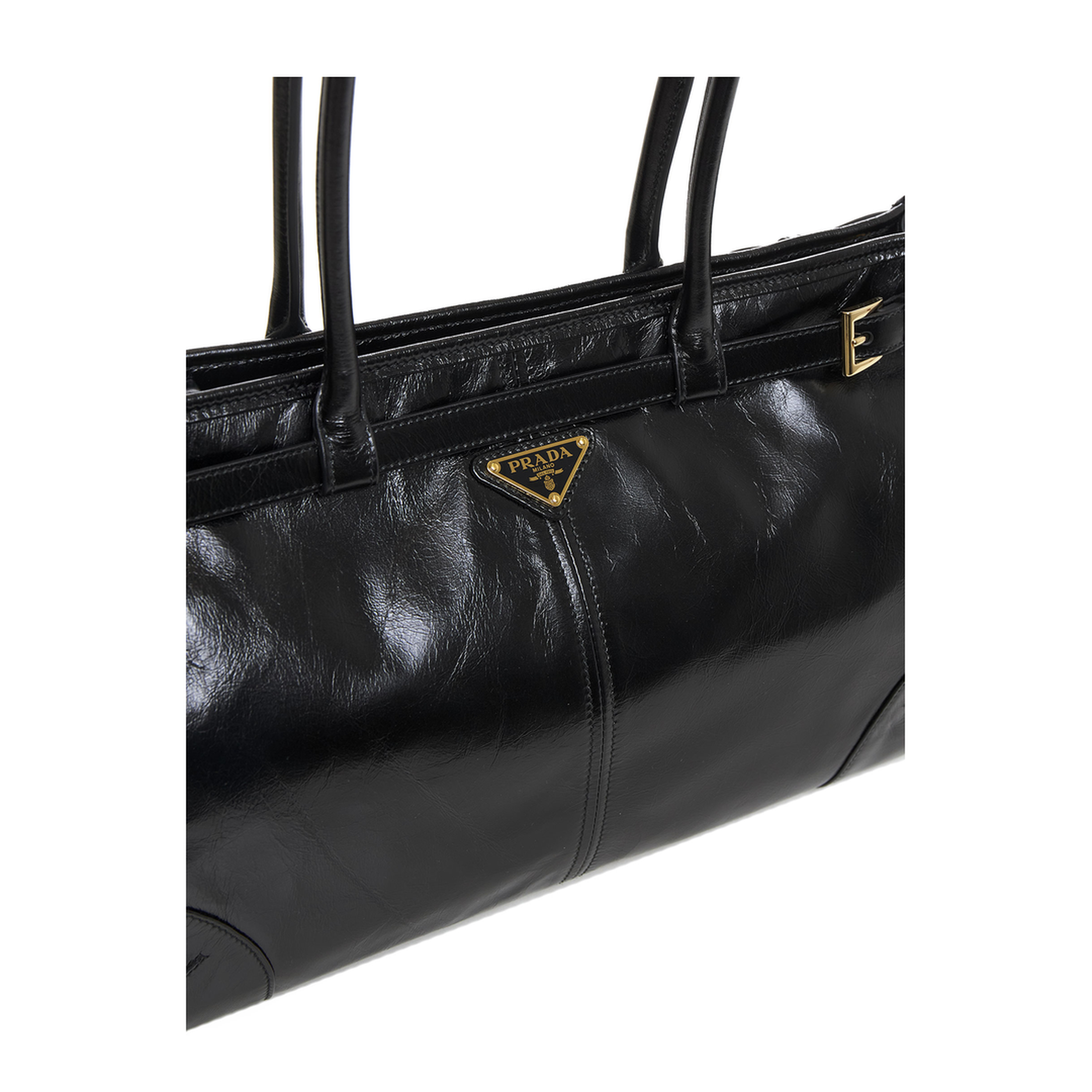 Bonnie Large Leather Handbag - Black - Image 4