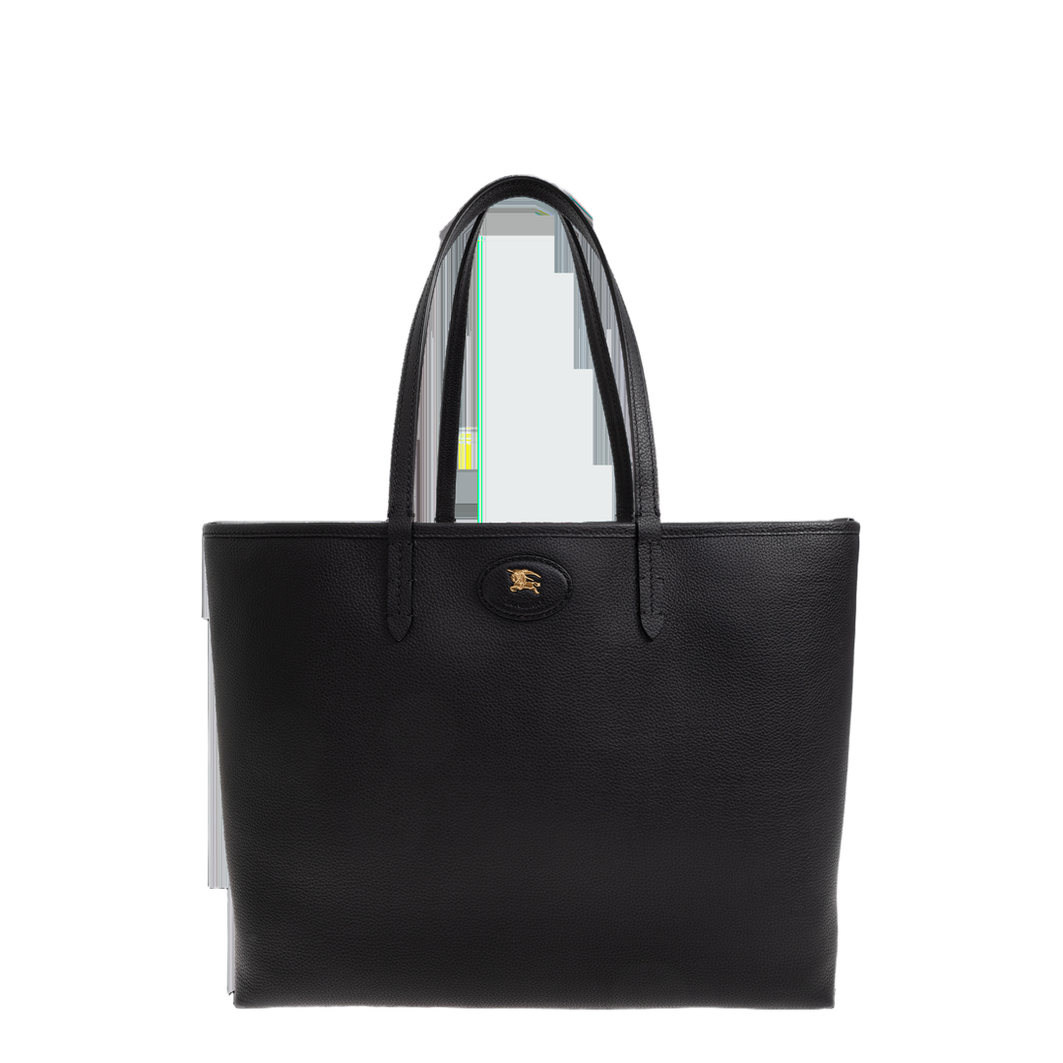 Bloomsbury Medium Calfskin Tote Bag - Black/Calico Beige - Image 1