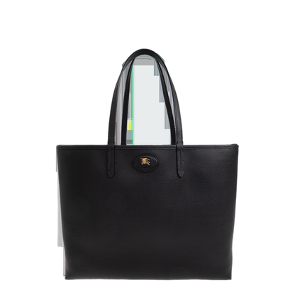 Bloomsbury Medium Calfskin Tote Bag - Black/Calico Beige - Image 1