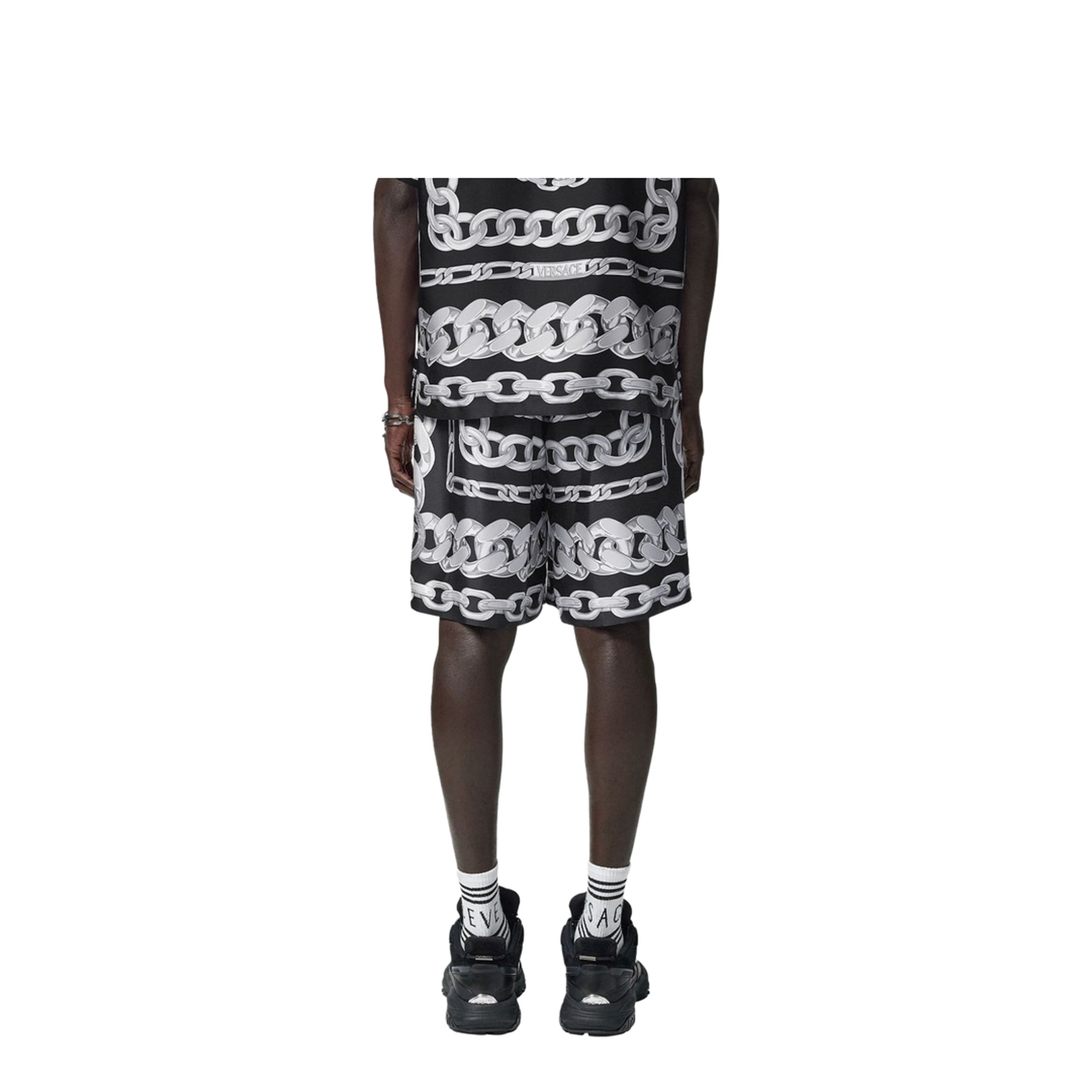 Silk Medusa Chains Bermuda Shorts - Image 5