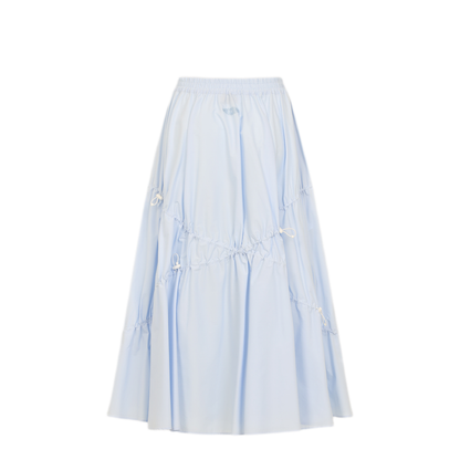 Cotton Midi Skirt - Image 4