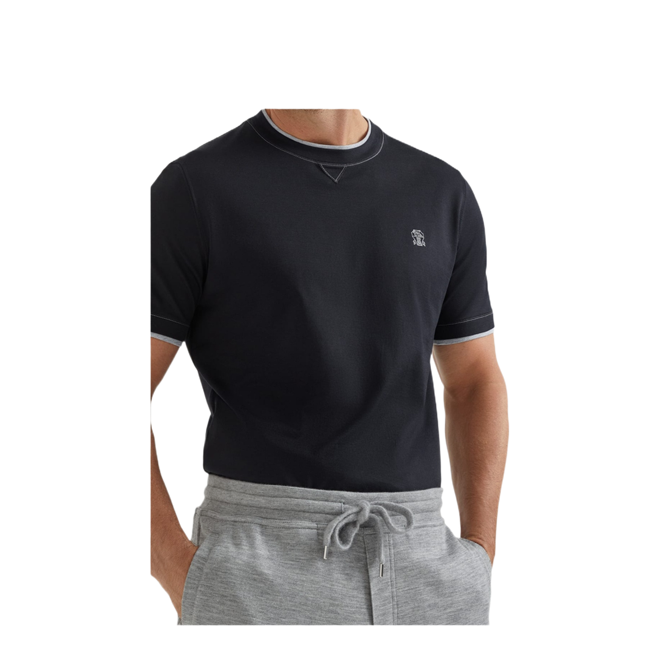 Logo Cotton T-Shirt Black - Image 1