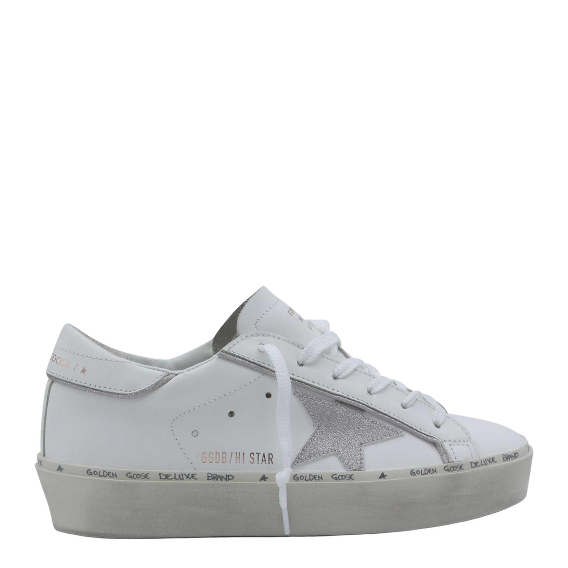 White Leather Sneakers - Image 2
