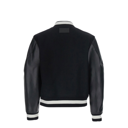 Wool and Leather Varsity Jacket - Image 2