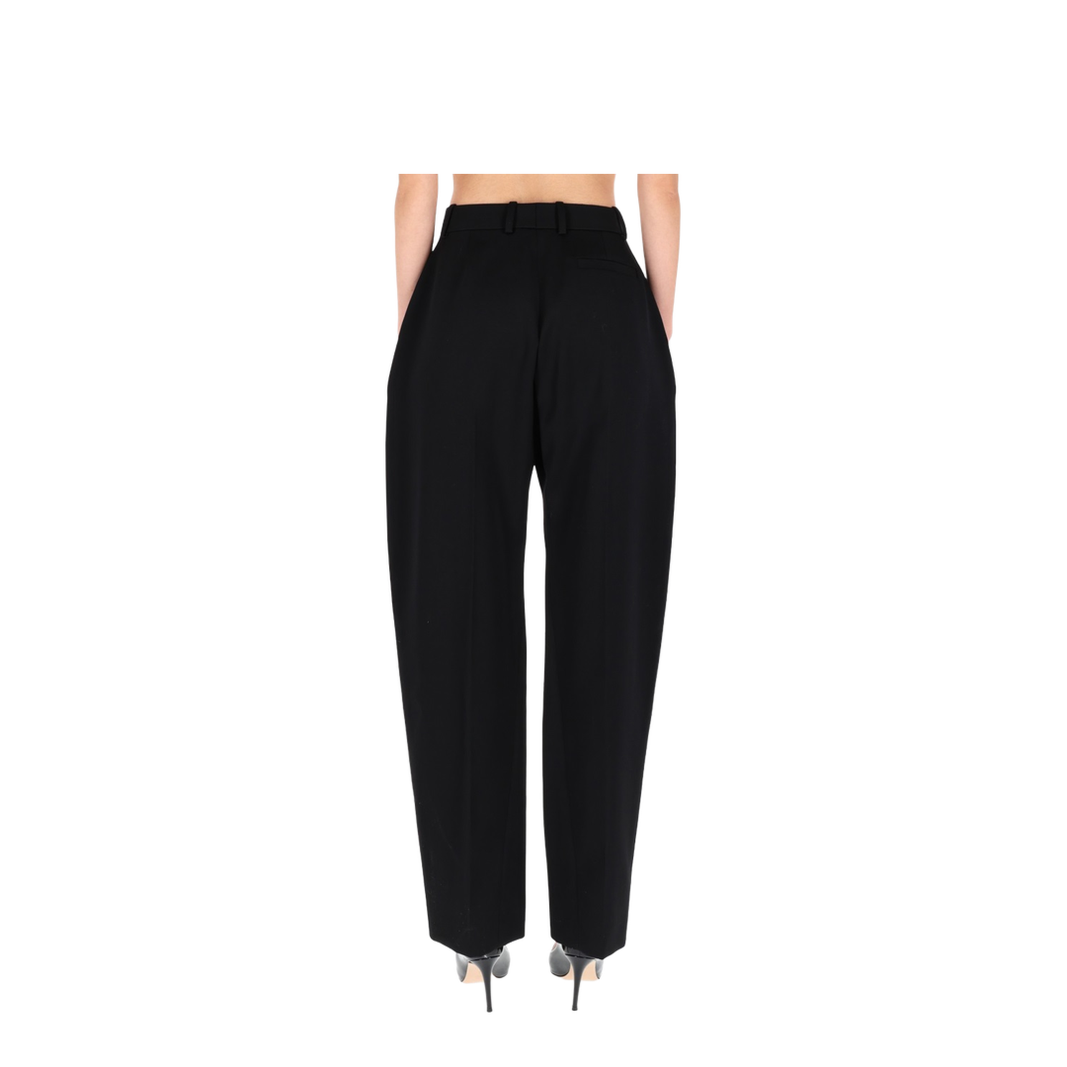 High Waist Wool Trousers - Image 4