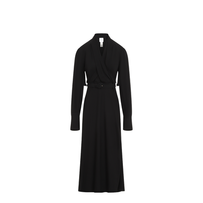 Draped Maxi Day Dress - Image 1