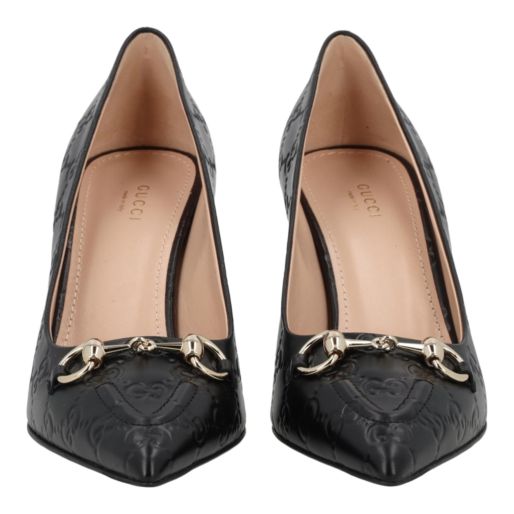 Black Leather Pumps with Horsebit - Image 3
