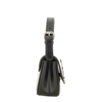 Linda Mini Leather Handbag - Black - Image 4