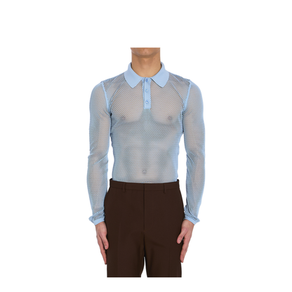 Technical Mesh Polo Shirt - Image 1