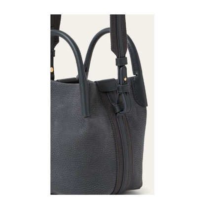 Bale Micro Calfskin Top-Handle Bag - Blue Green/Sun Gold - Image 3