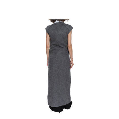 Knit Long Dress Grey - Image 4