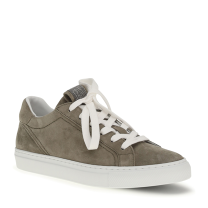 Suede Sneakers with Precious Loop - Image 2