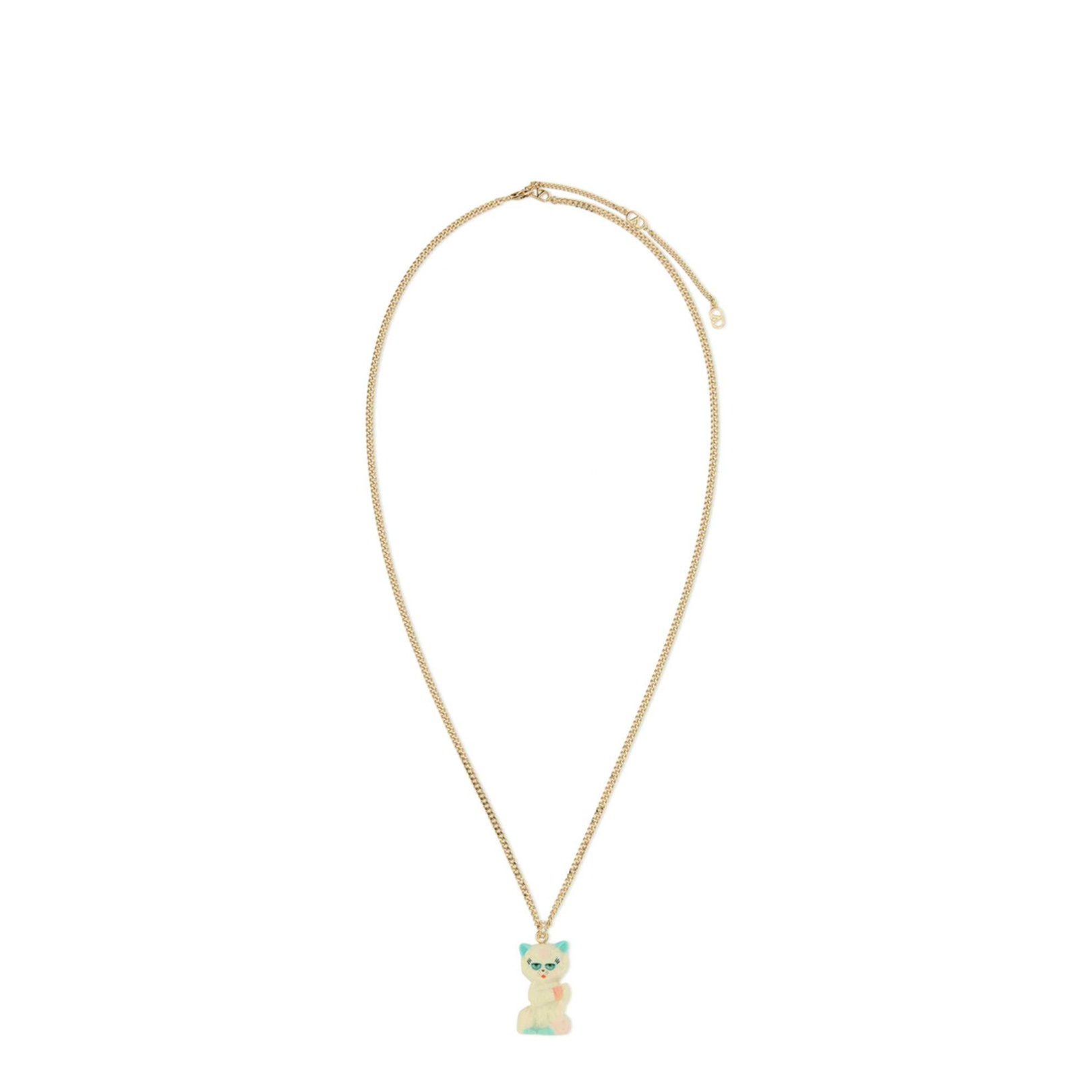 Chain Necklace with Le Chat de la Maison Pendant - Image 1