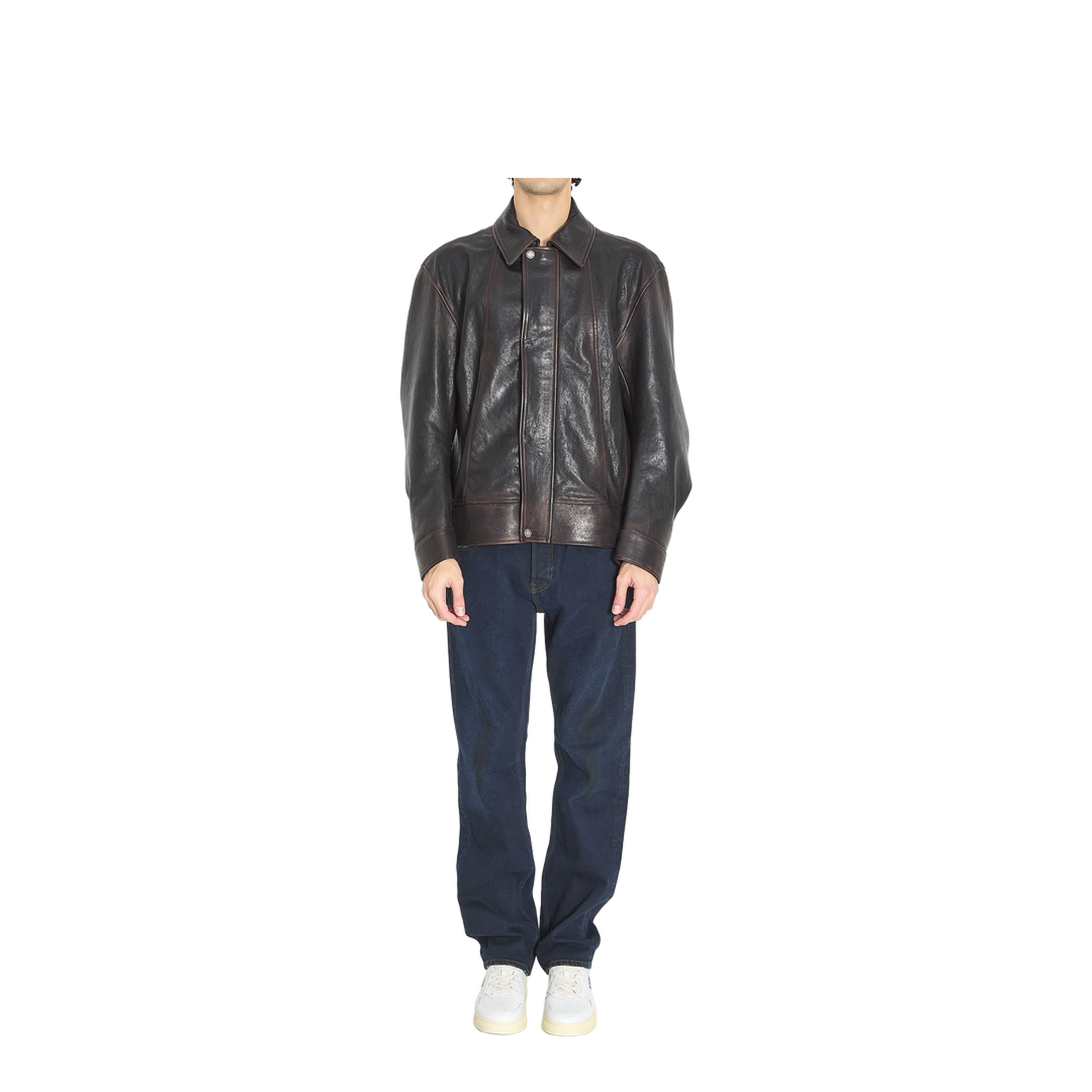 Nappa Leather Bomber Jacket - Image 5