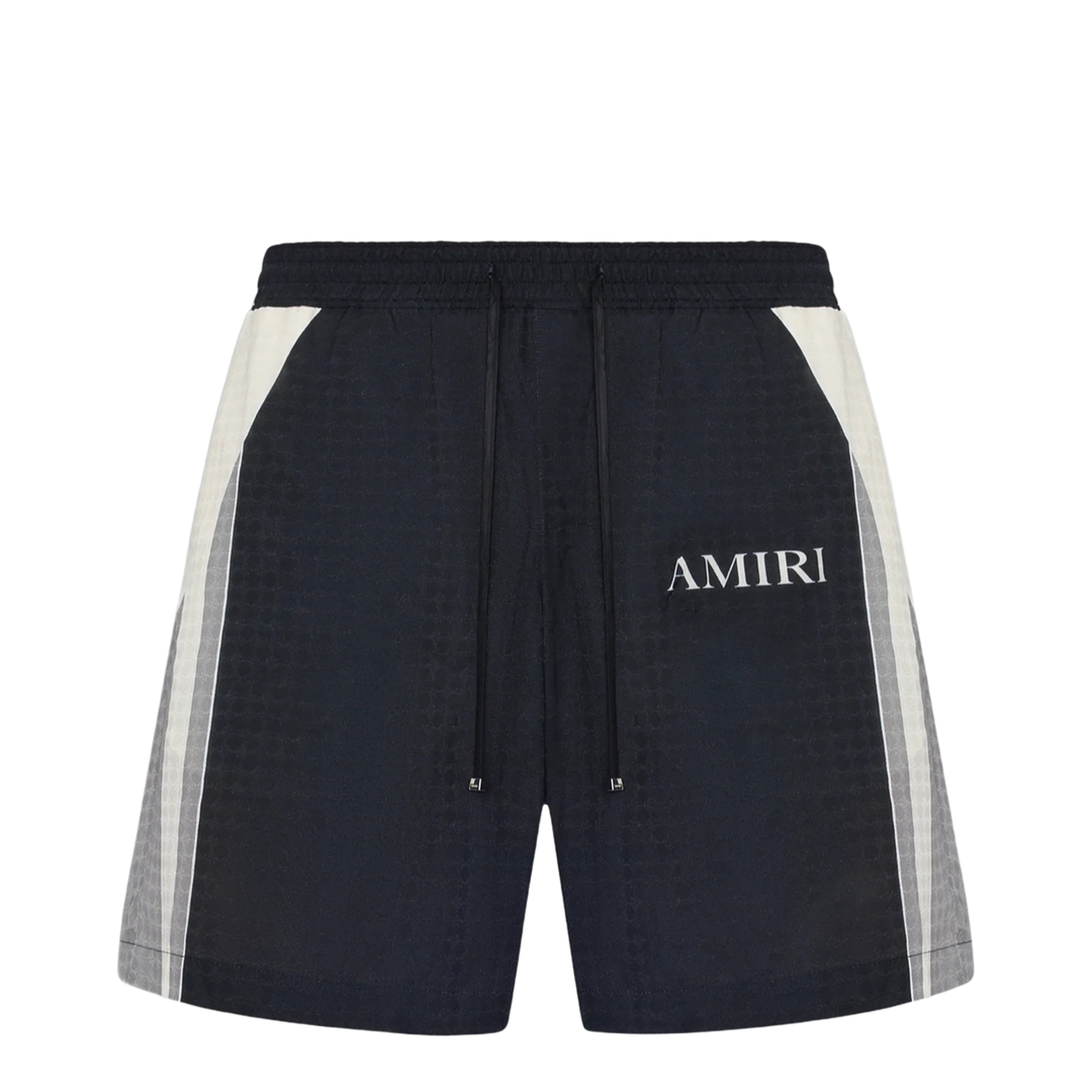Black Ma Quad Drawstring Patterned Shorts - Image 1