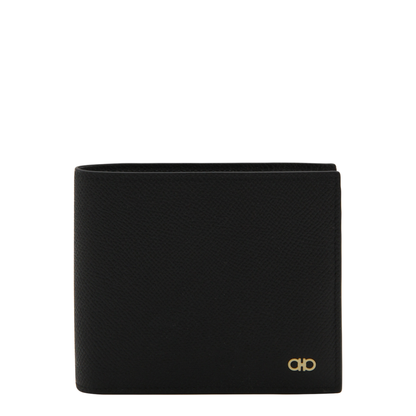 Gancini Micro Gancini Calf Leather Bifold Wallet - Nero - Image 2