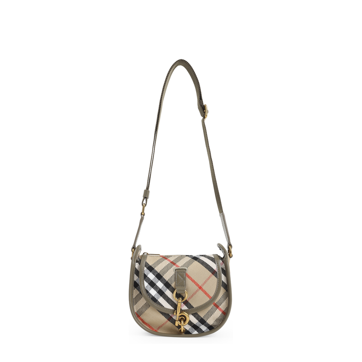 B Clip Mini Water-Repellent Canvas Crossbody Bag - Sand - Image 2