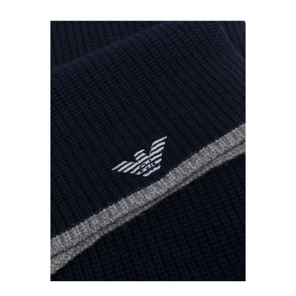 Scarf and Beanie Set Blue - Image 3