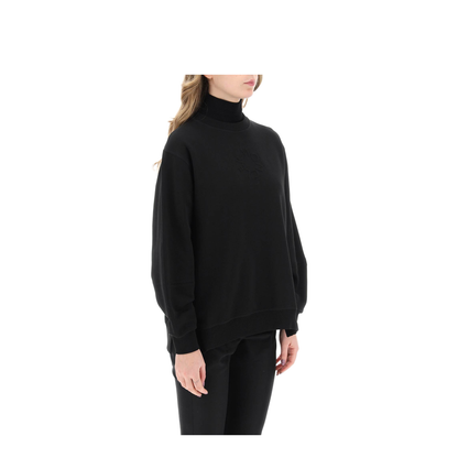 Black Cotton Oversize Sweatshirt - Image 2