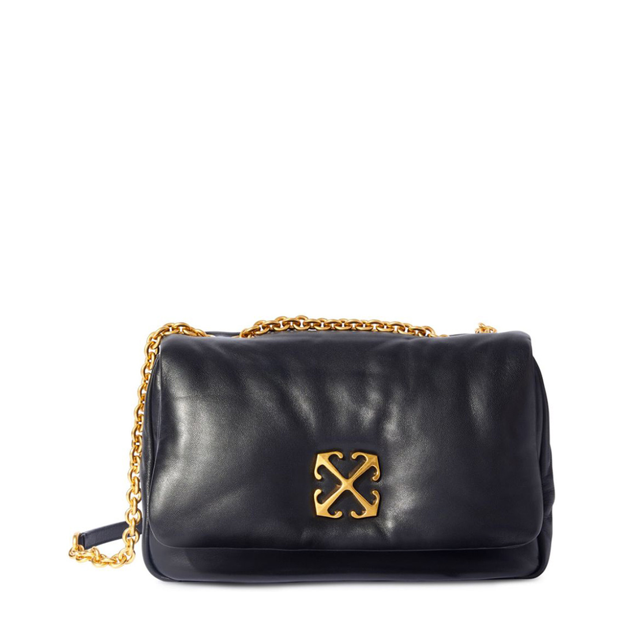 Jitney Puffer Shoulder Bag Black - Image 1