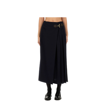 MIDI SKIRT WITH TOGGLE - Image 1