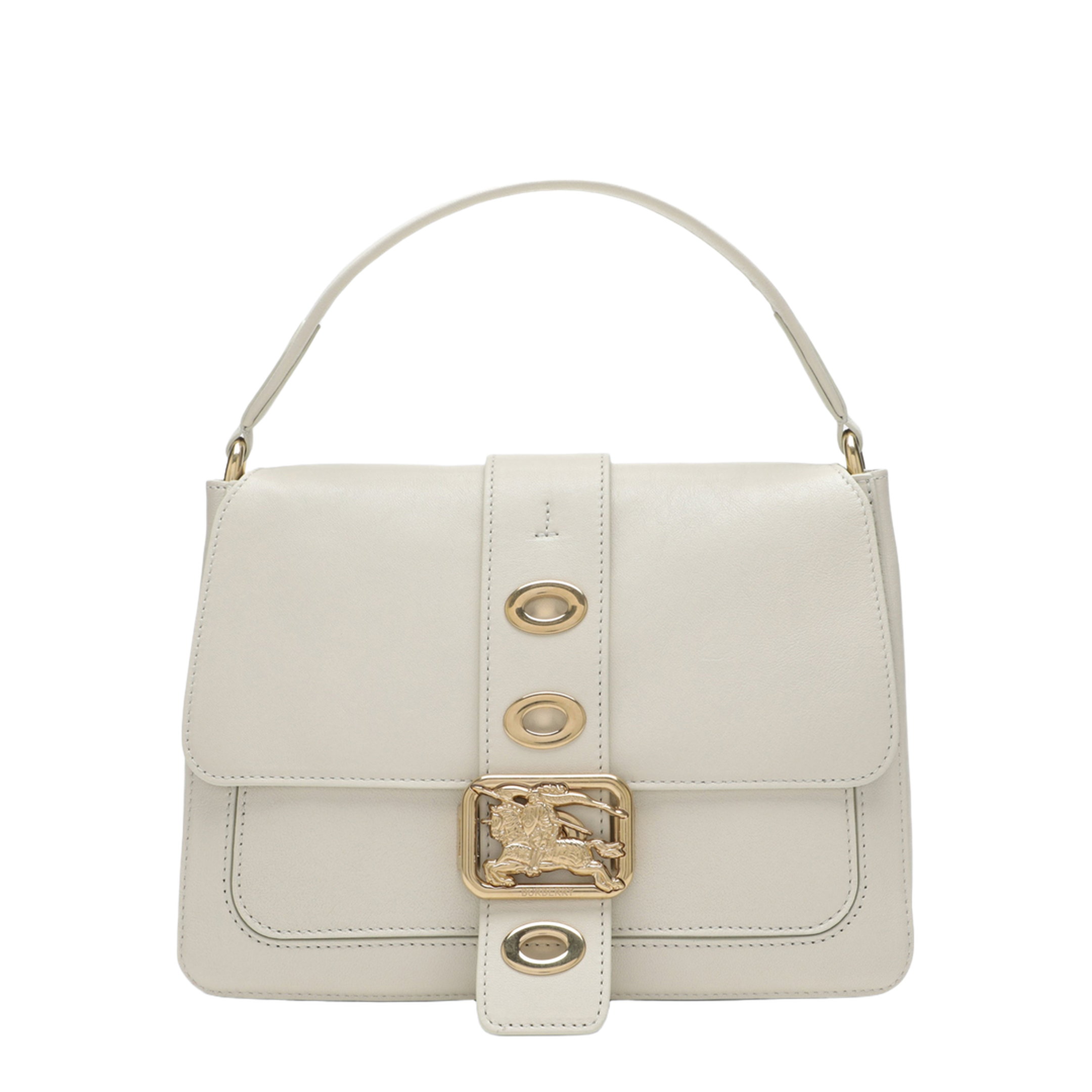 Rider Small Lambskin Top Handle Bag - Soap Beige - Image 1