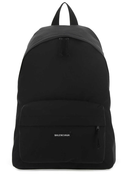 Explorer Nylon Backpack in Black - Image 2