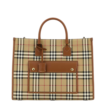 Printed Canvas Medium Freya Shopping Bag - Image 1