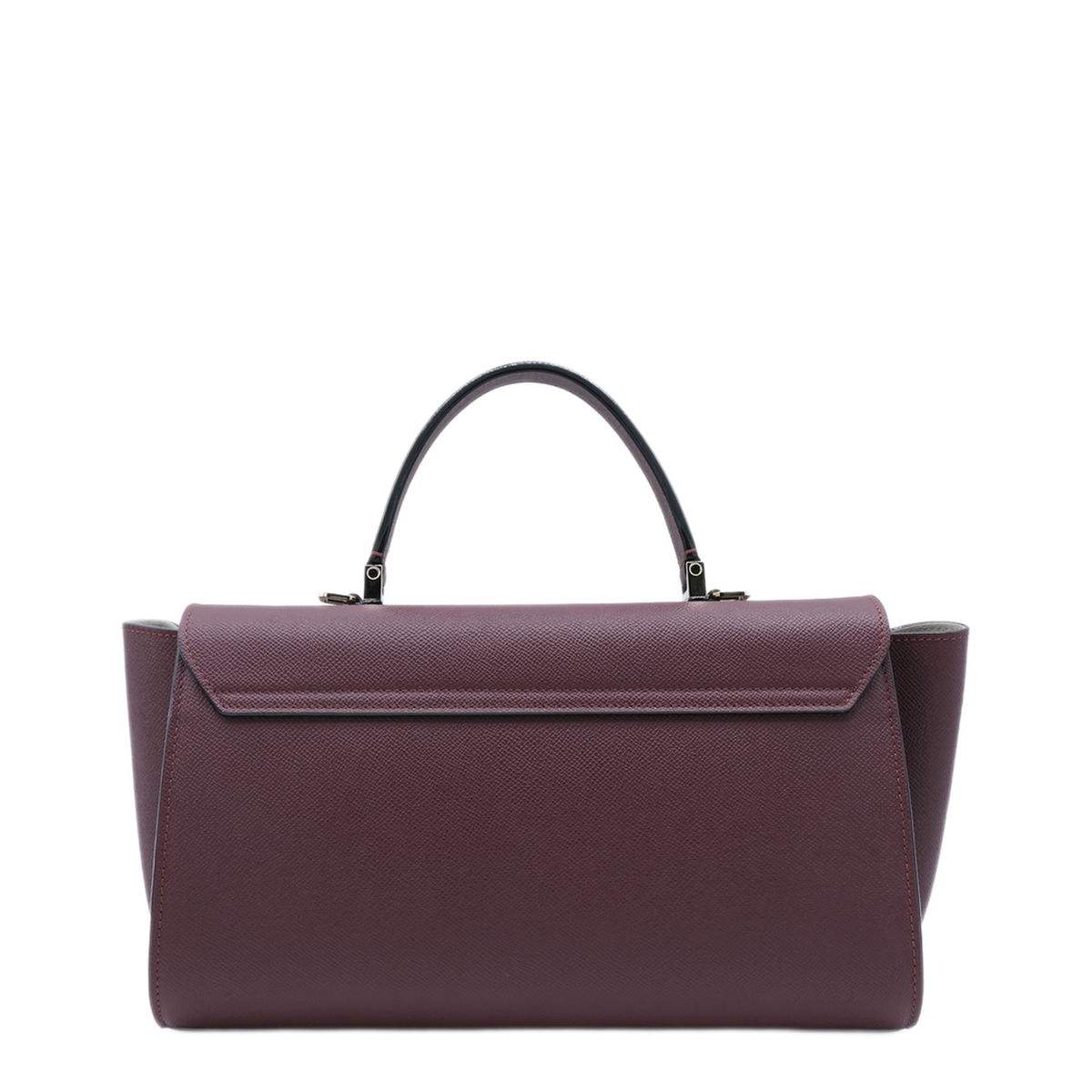 Iside Editor Medium Calf Leather Top Handle Bag - Claret Red - Image 5