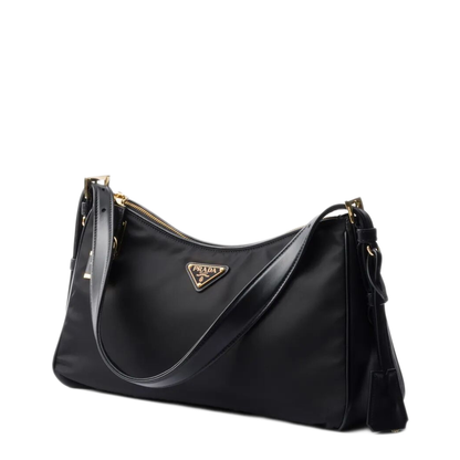 Aimée Large Re-Nylon Shoulder Bag - Black - Image 3
