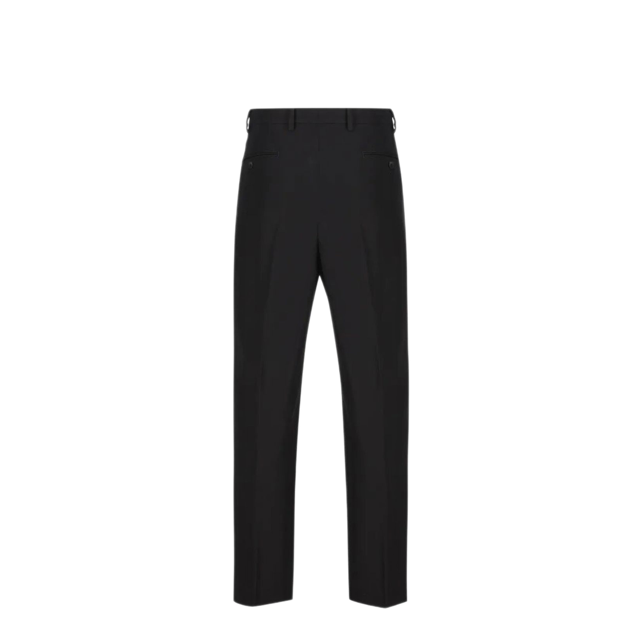 Charm-Detail Cotton Tapered Trousers - Image 2
