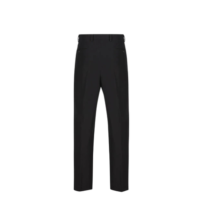 Charm-Detail Cotton Tapered Trousers - Image 2