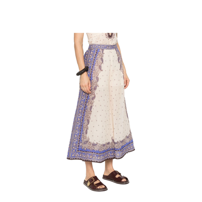 Maxine Wide Leg Printed Trousers - Image 6