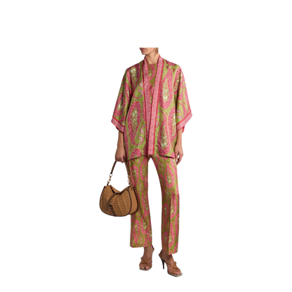 Paisley Foliage Bootcut Pants - Image 2