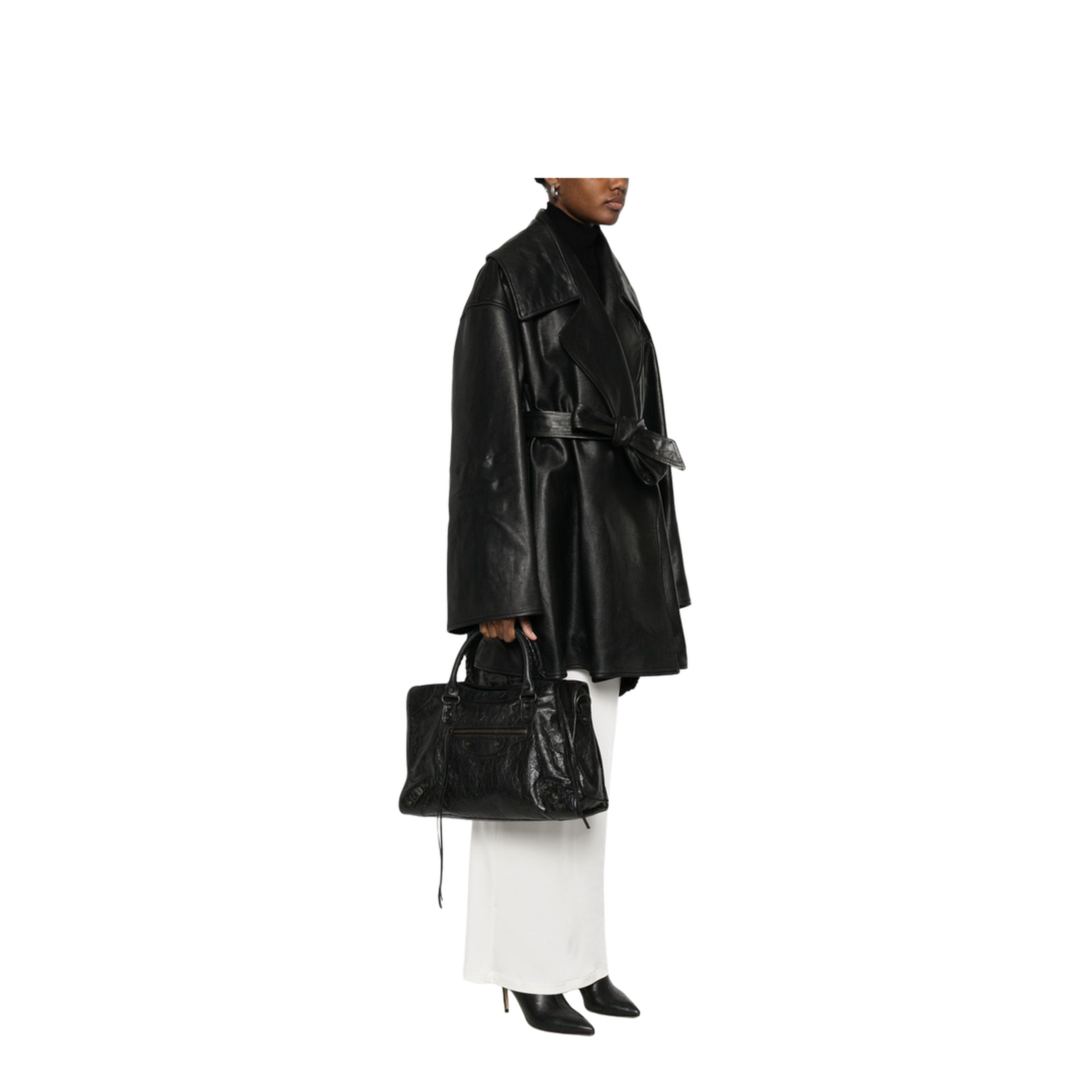 Le City Medium Calfskin Bag - Black - Image 3