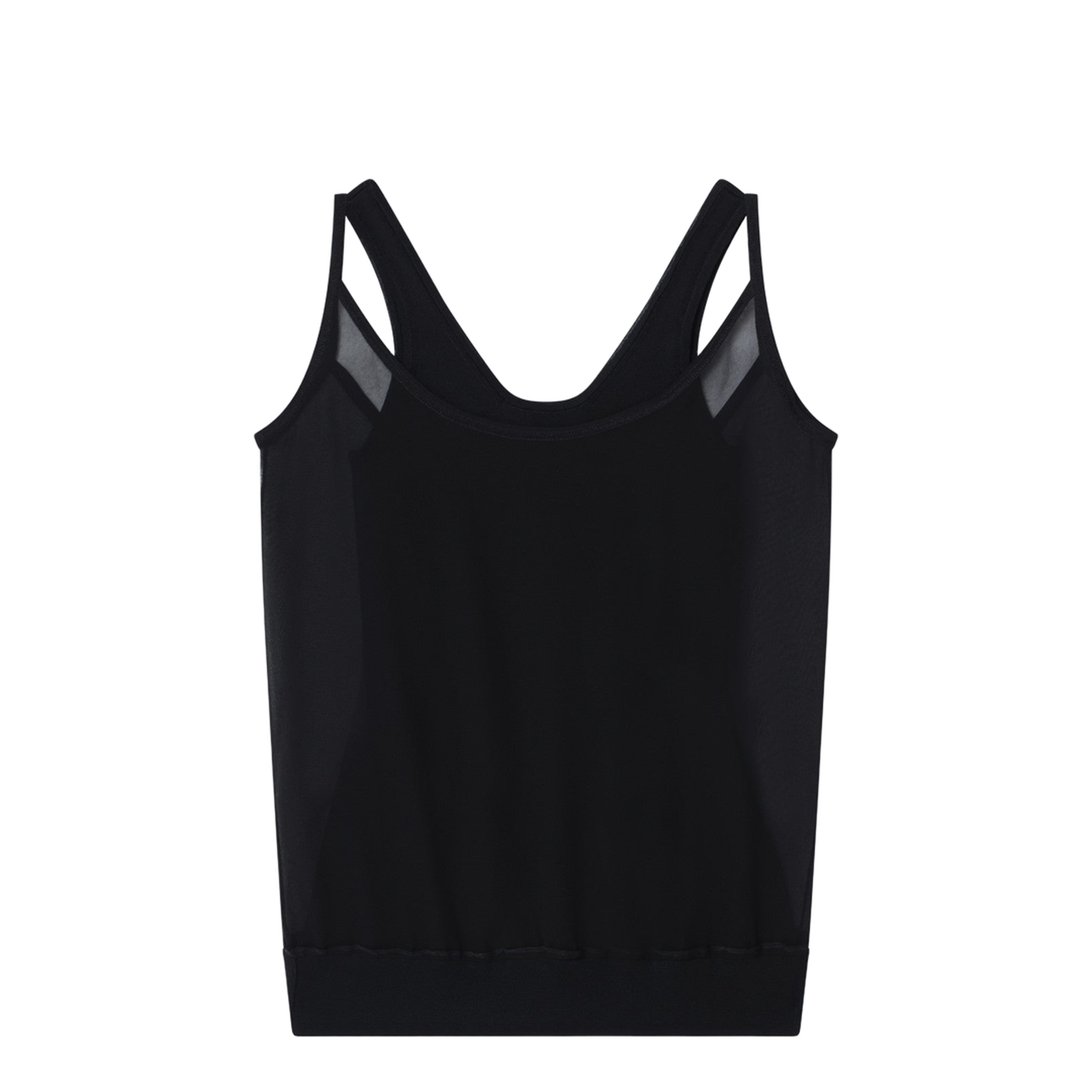 Black Viscose Sleeveless Dress - Image 1