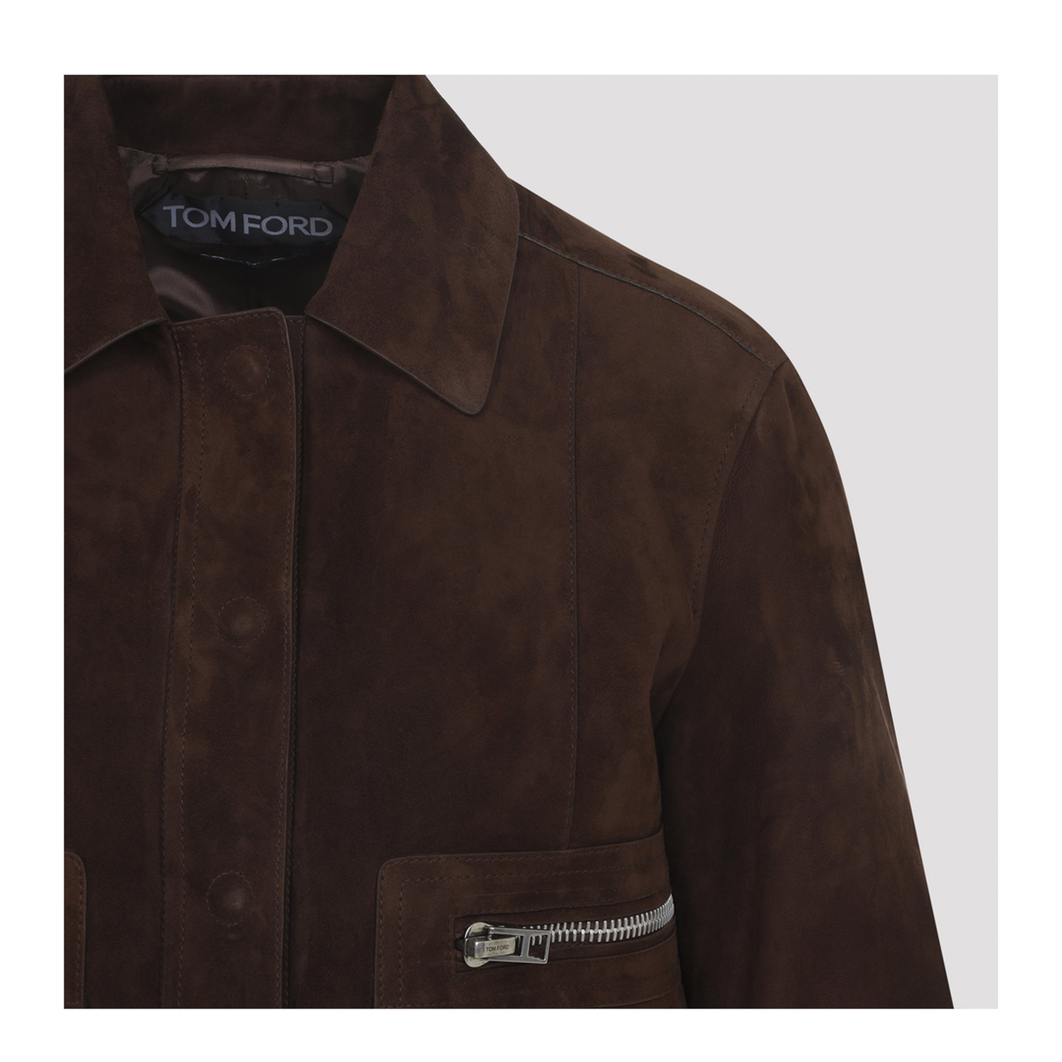 Lamb Suede Bomber Jacket - Image 5