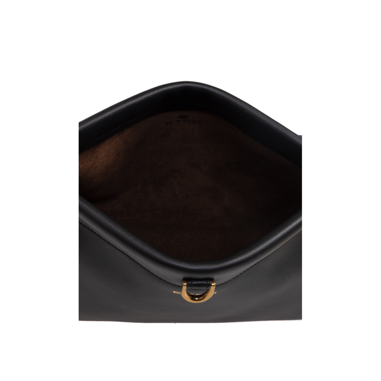 Medium Leather Clutch Talk Black - Image 5