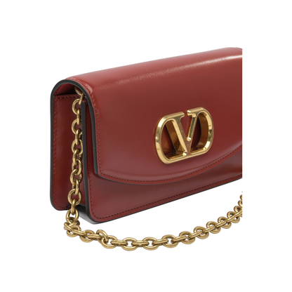 Red Foldover Top Crossbody Bag - Image 4
